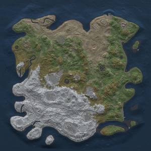 Thumbnail Rust Map: Procedural Map, Size: 4300, Seed: 1563574500, 18 Monuments