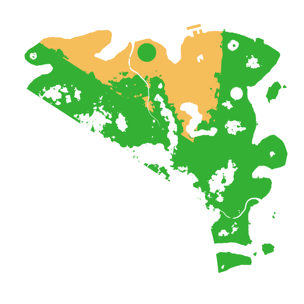 Biome Rust Map: Procedural Map, Size: 4300, Seed: 1563574500