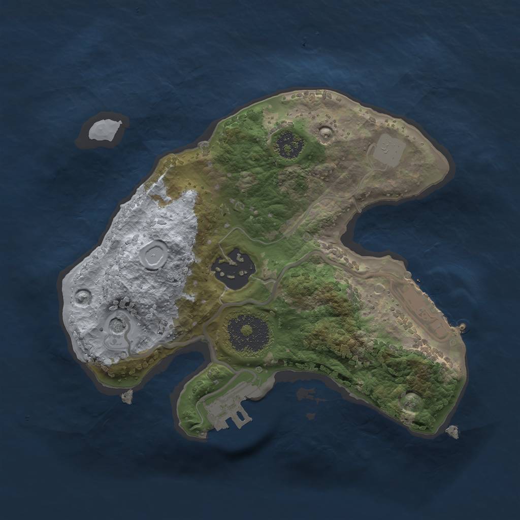 Rust Map: Procedural Map, Size: 1950, Seed: 20221019, 9 Monuments