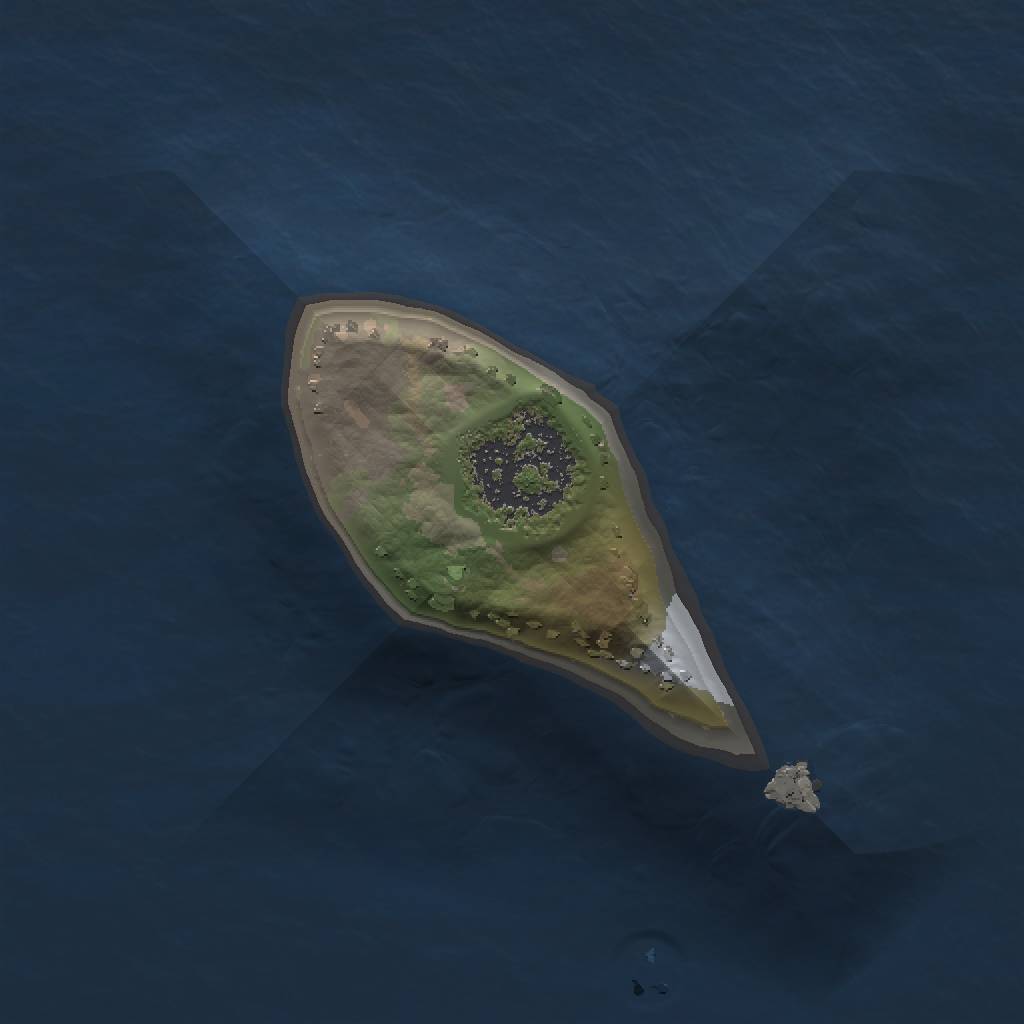 Rust Map: Procedural Map, Size: 1000, Seed: 98116, 3 Monuments