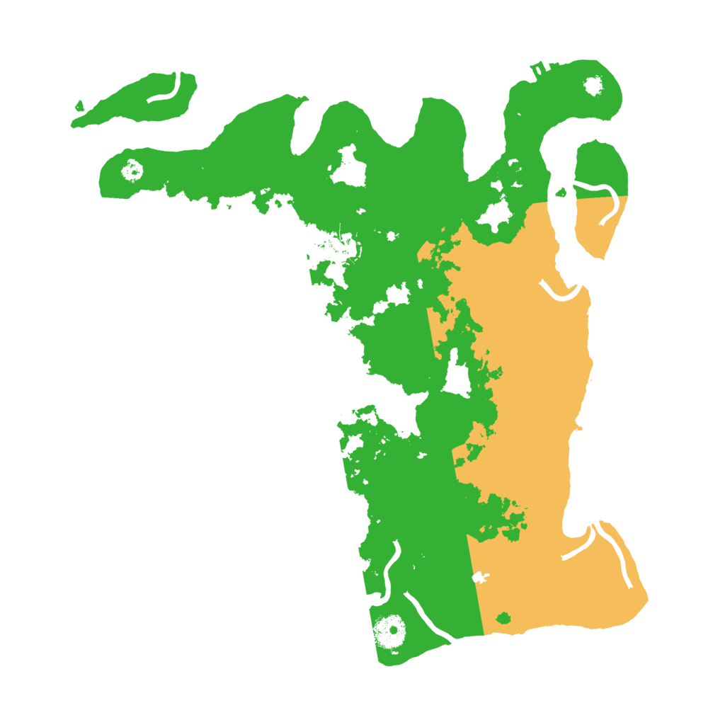 Biome Rust Map: Procedural Map, Size: 3500, Seed: 16876