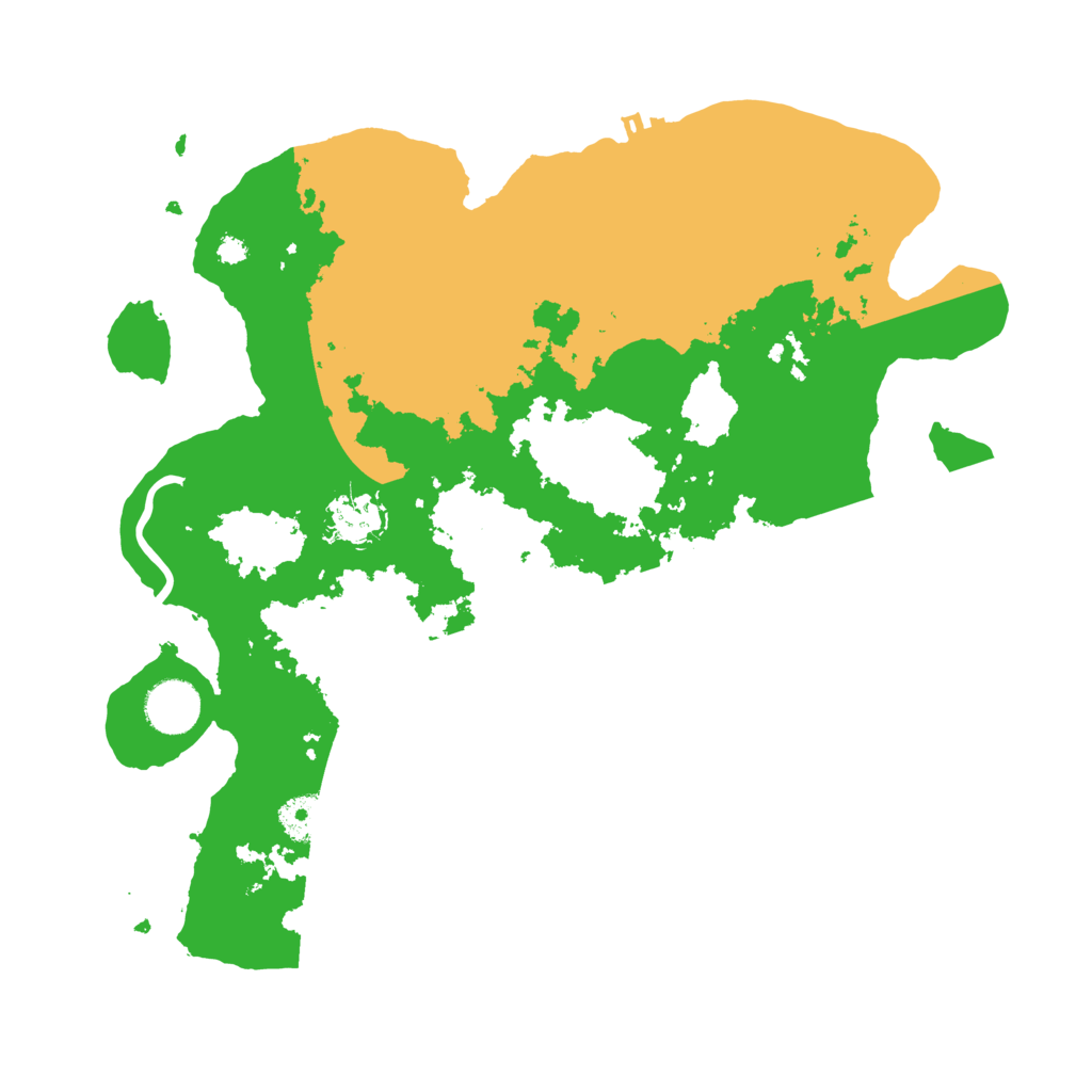 Biome Rust Map: Procedural Map, Size: 3500, Seed: 45155