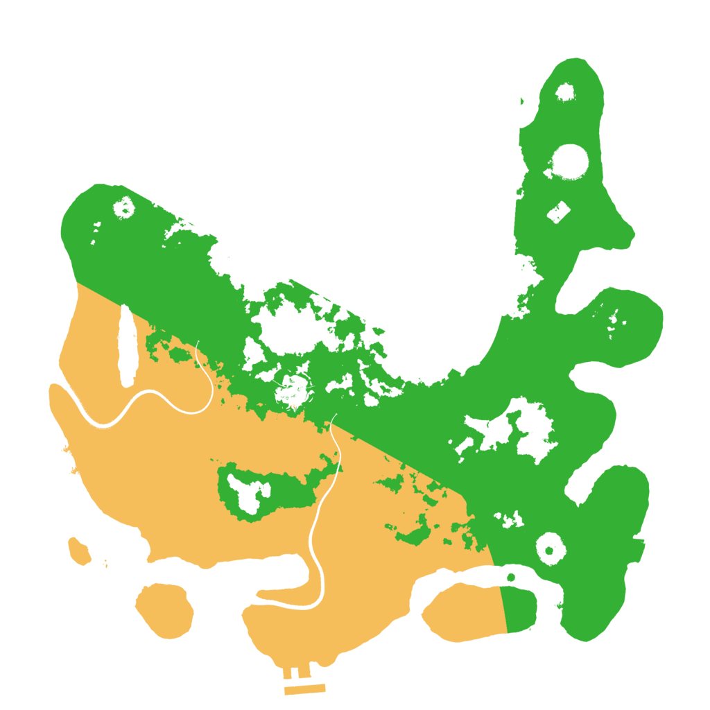 Biome Rust Map: Procedural Map, Size: 3500, Seed: 291292