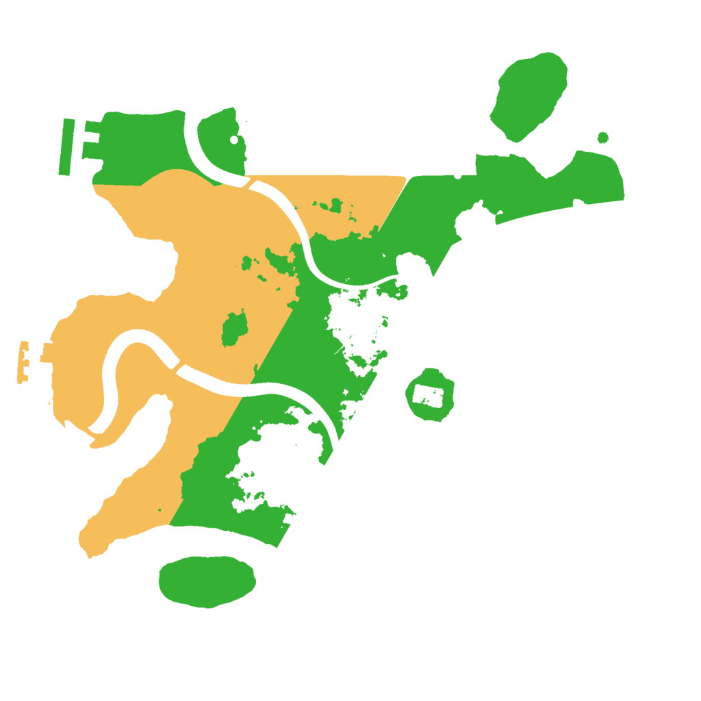 Biome Rust Map: Procedural Map, Size: 2500, Seed: 22026