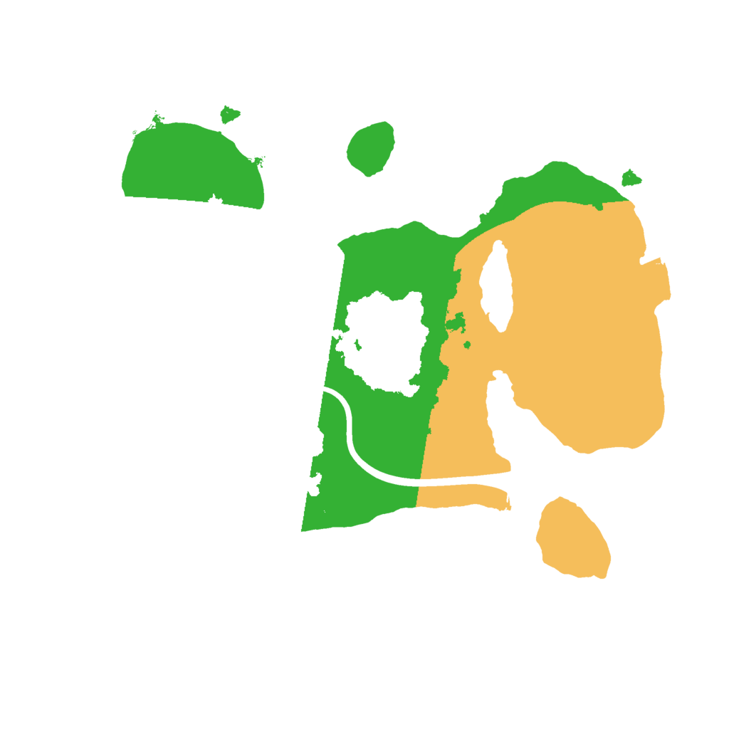 Biome Rust Map: Procedural Map, Size: 2000, Seed: 3095482