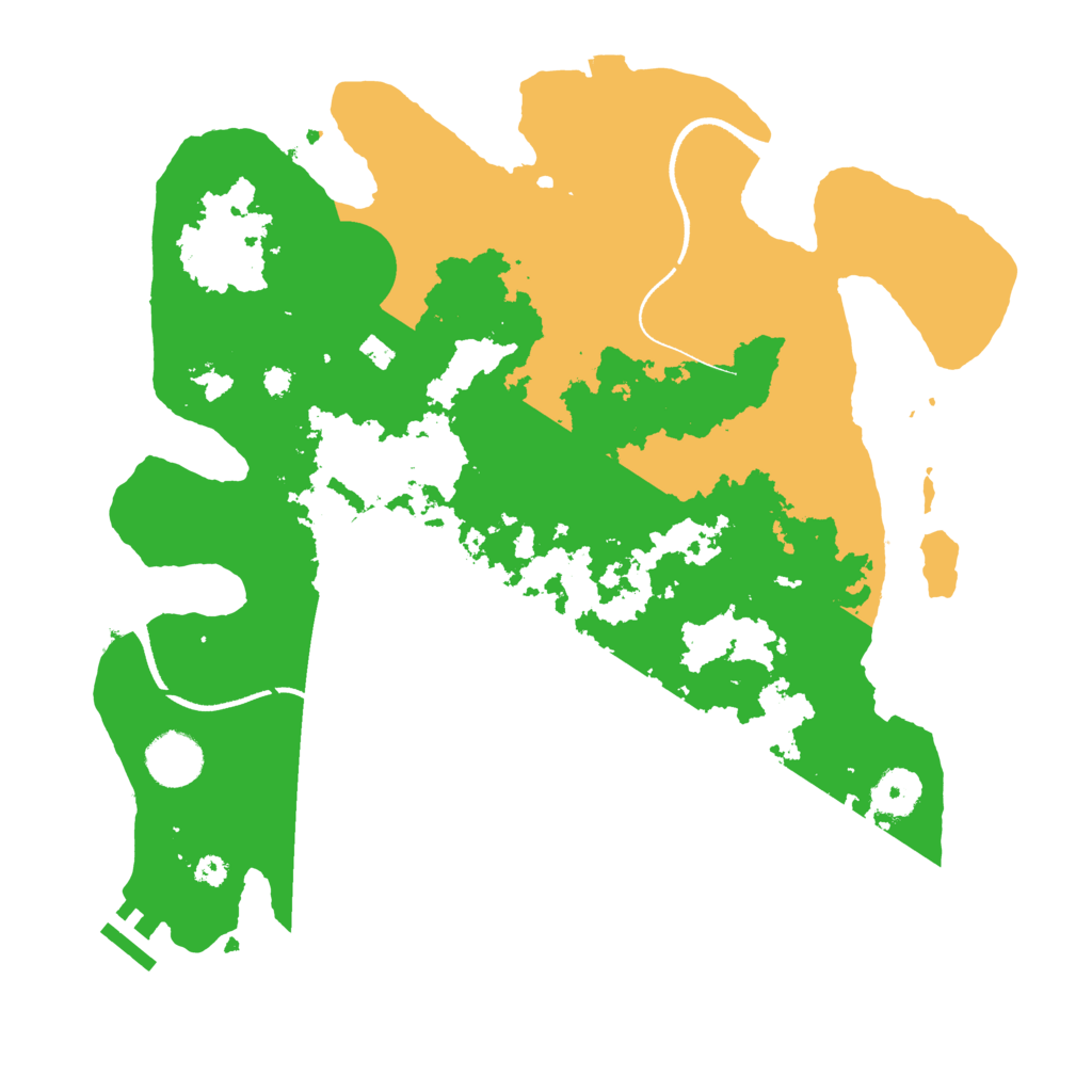 Biome Rust Map: Procedural Map, Size: 3500, Seed: 53795
