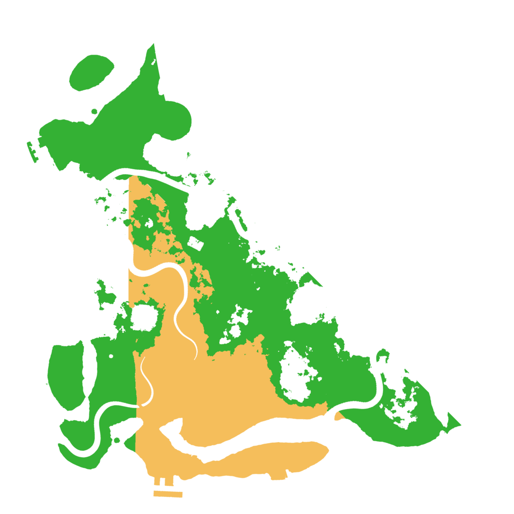 Biome Rust Map: Procedural Map, Size: 3600, Seed: 117853279