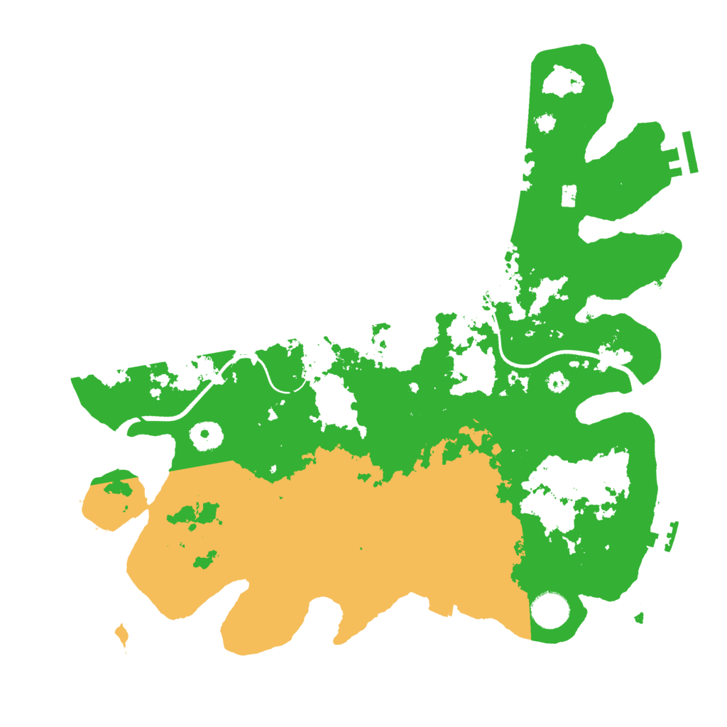 Biome Rust Map: Procedural Map, Size: 3500, Seed: 27098554
