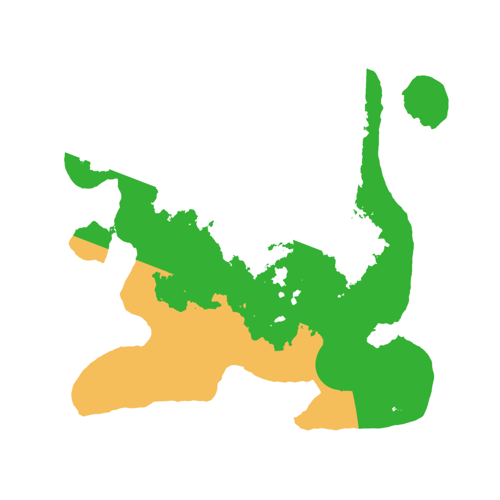 Biome Rust Map: Barren, Size: 2600, Seed: 7666298