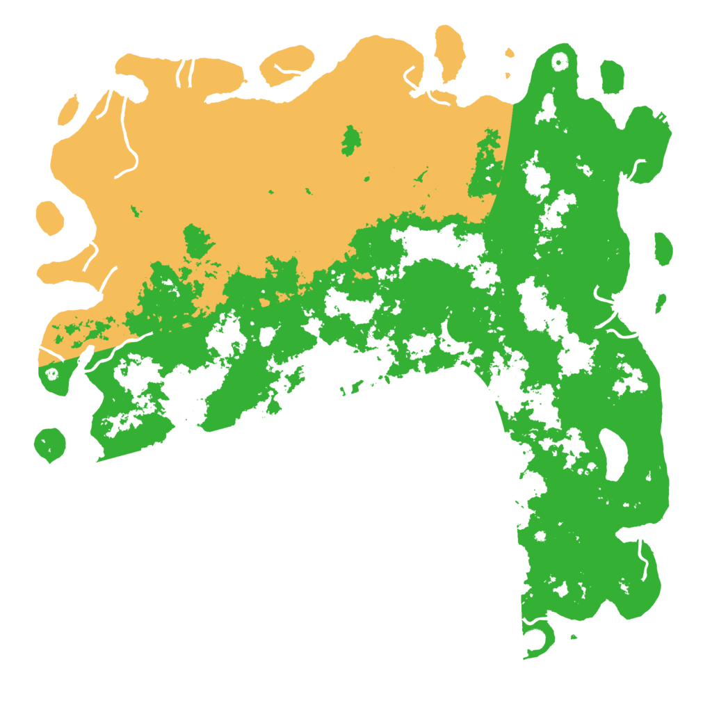 Biome Rust Map: Procedural Map, Size: 6000, Seed: 80388247