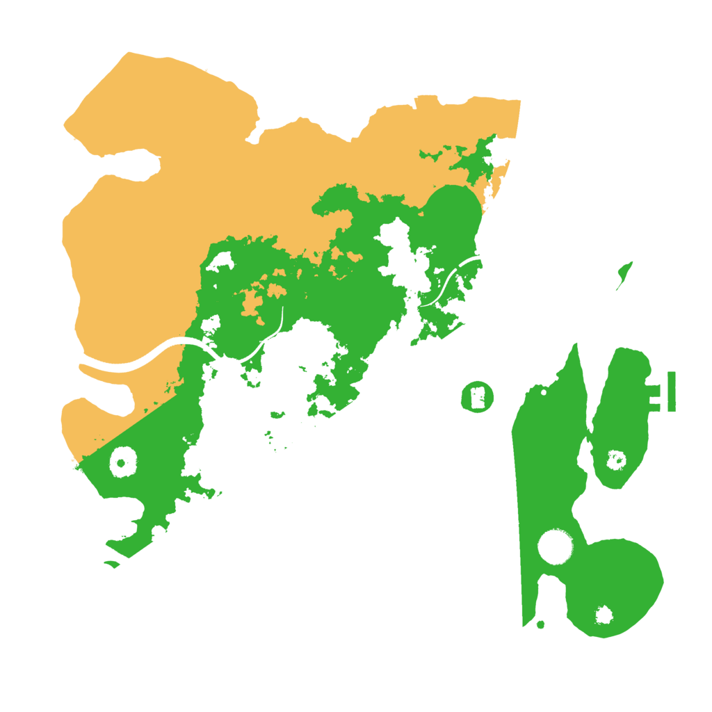 Biome Rust Map: Procedural Map, Size: 3600, Seed: 65987473