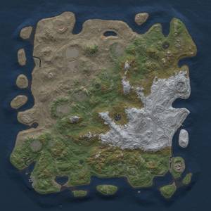 Thumbnail Rust Map: Procedural Map, Size: 4500, Seed: 976697863, 20 Monuments