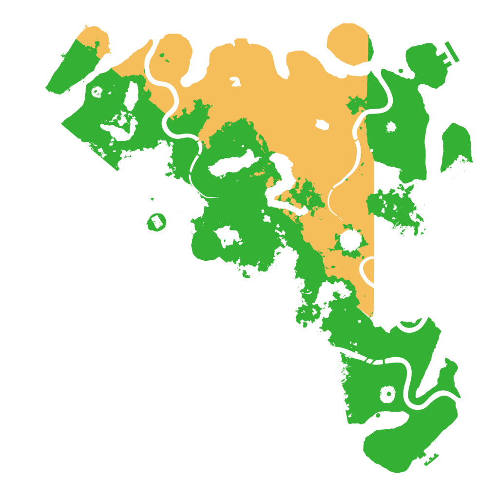 Biome Rust Map: Procedural Map, Size: 4500, Seed: 5345223