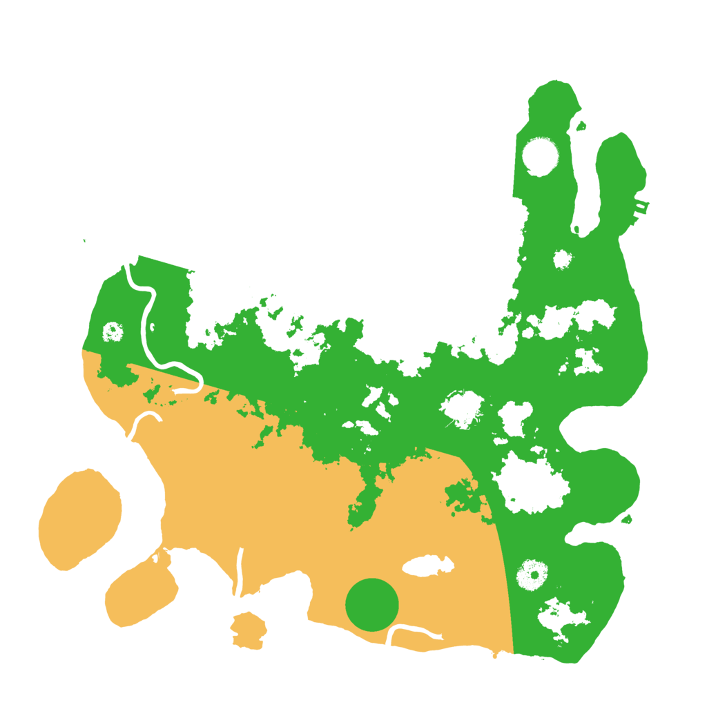 Biome Rust Map: Procedural Map, Size: 3500, Seed: 41247587