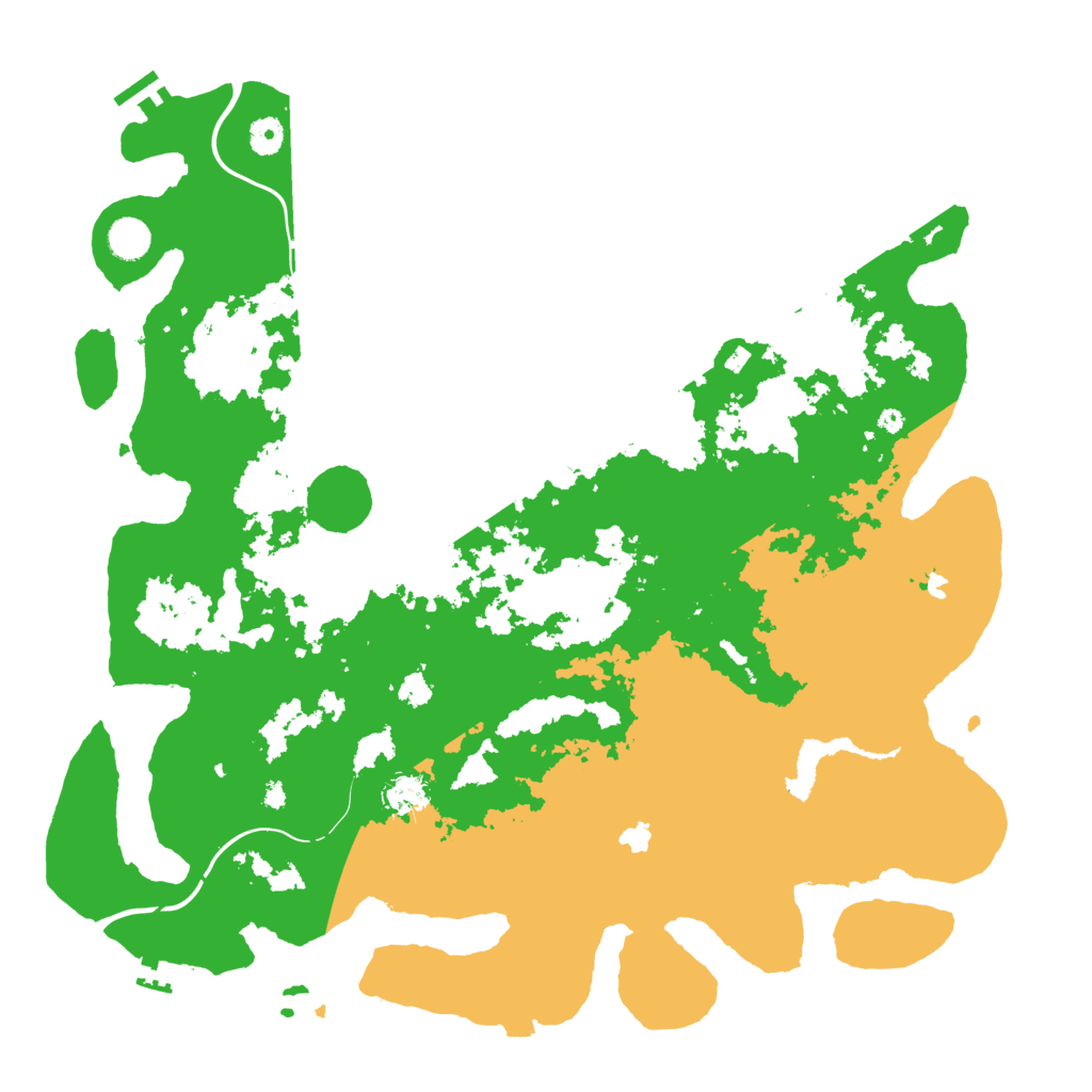 Biome Rust Map: Procedural Map, Size: 4500, Seed: 634325284