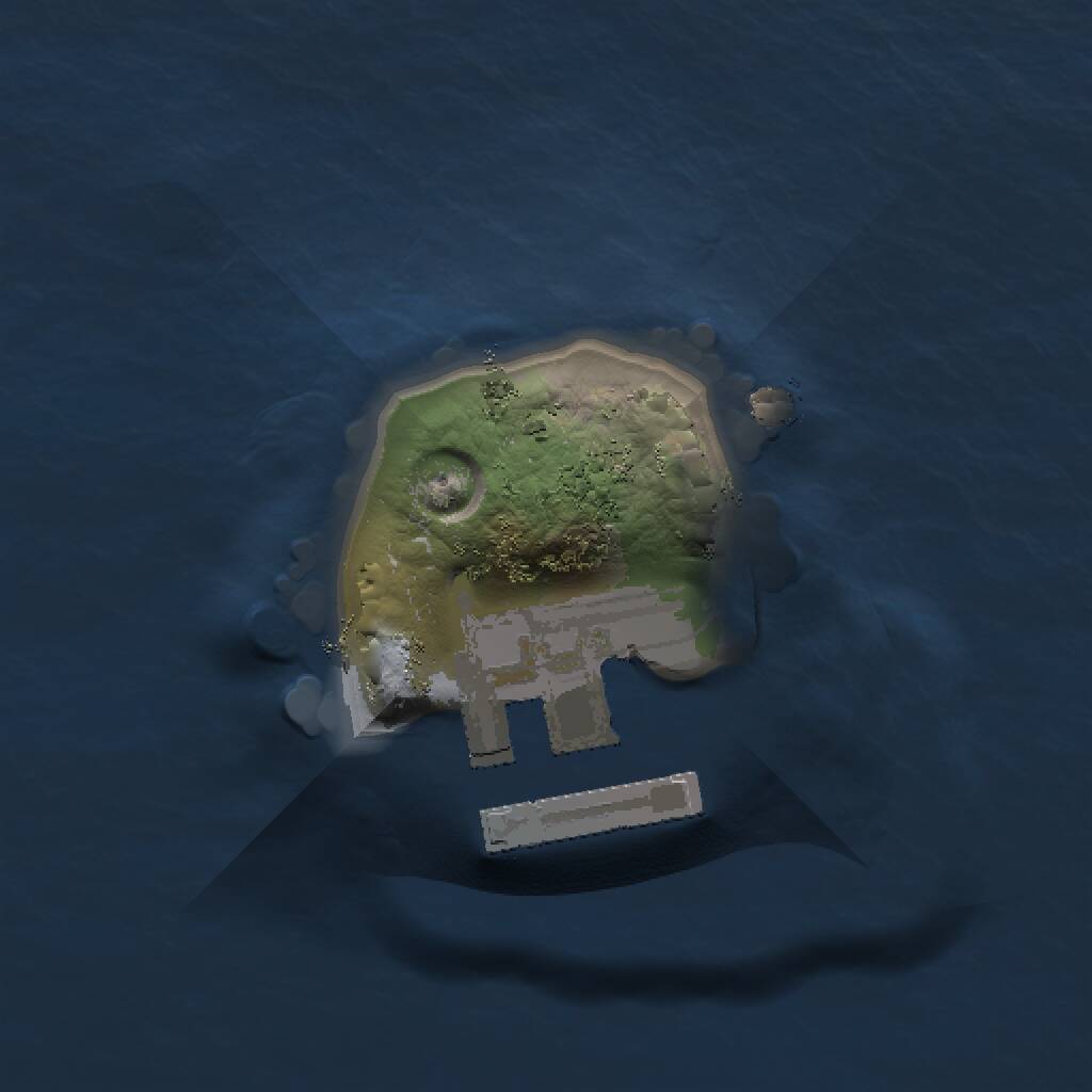 Rust Map: Procedural Map, Size: 1000, Seed: 213957104, 2 Monuments