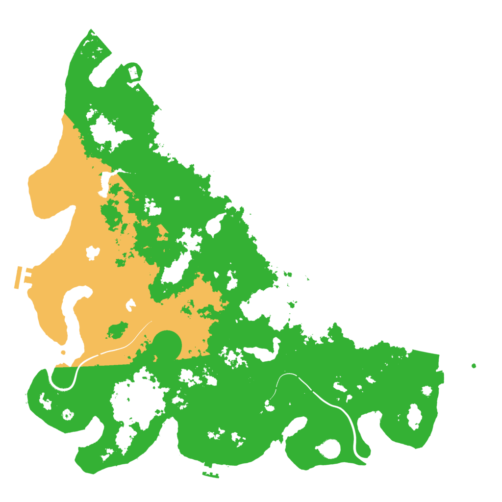 Biome Rust Map: Procedural Map, Size: 4500, Seed: 516558443