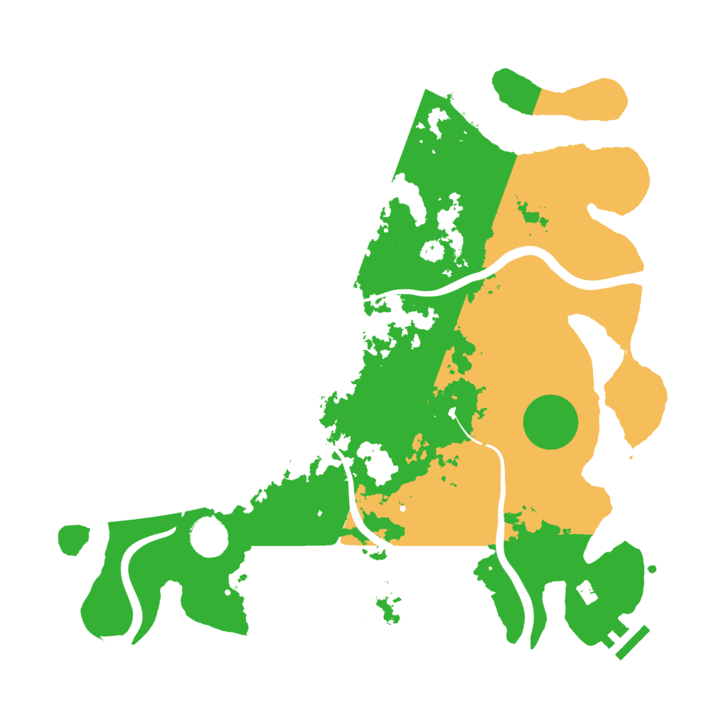 Biome Rust Map: Procedural Map, Size: 3500, Seed: 435827823