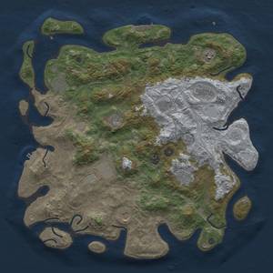 Thumbnail Rust Map: Procedural Map, Size: 4300, Seed: 313, 19 Monuments