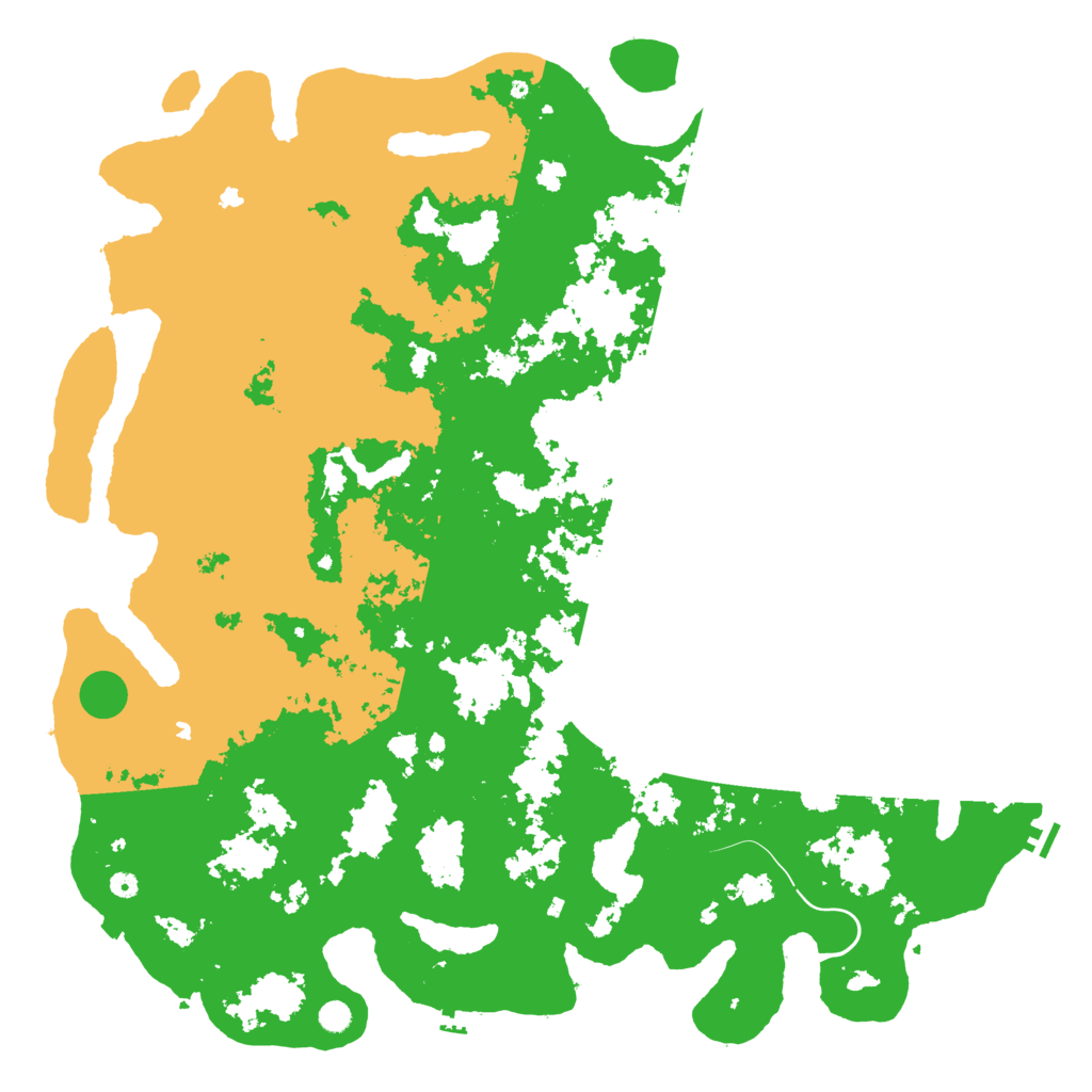 Biome Rust Map: Procedural Map, Size: 6000, Seed: 2041980