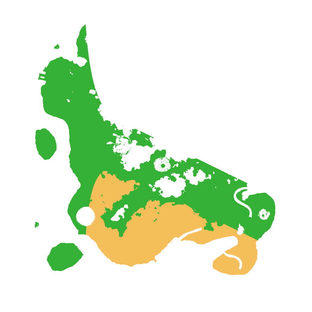 Biome Rust Map: Procedural Map, Size: 3000, Seed: 95572