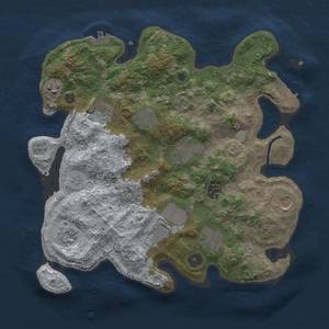 Thumbnail Rust Map: Procedural Map, Size: 3500, Seed: 901692847, 19 Monuments