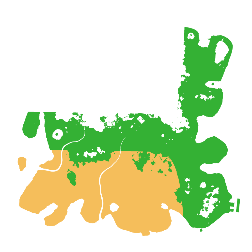 Biome Rust Map: Procedural Map, Size: 3700, Seed: 1451615094