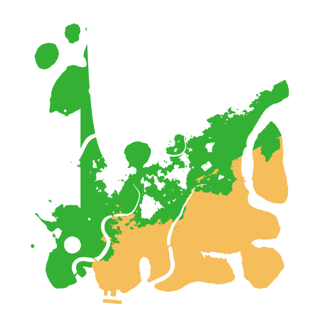 Biome Rust Map: Procedural Map, Size: 3500, Seed: 1573855891