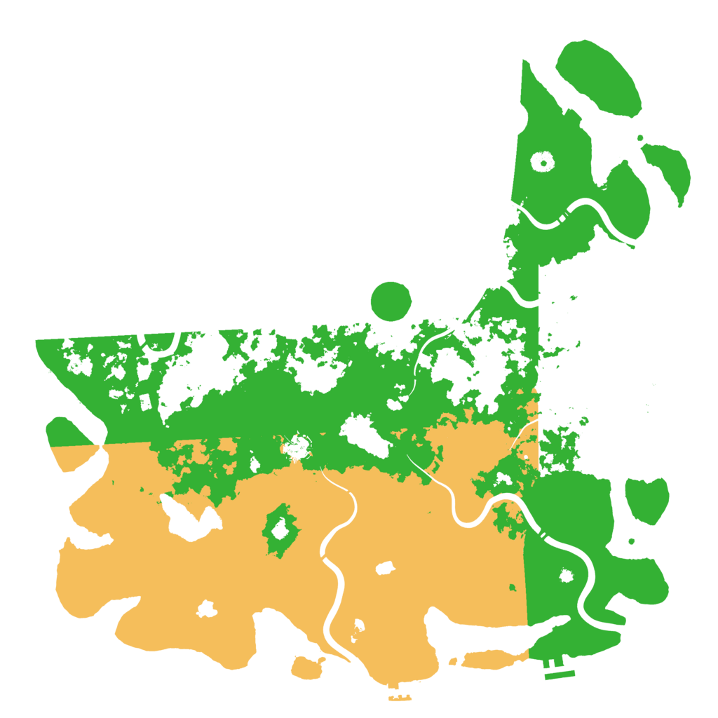 Biome Rust Map: Procedural Map, Size: 4800, Seed: 510904991