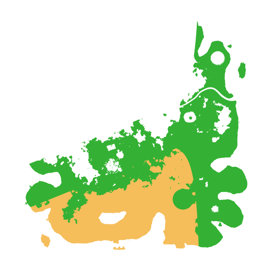 Biome Rust Map: Procedural Map, Size: 3500, Seed: 953127637