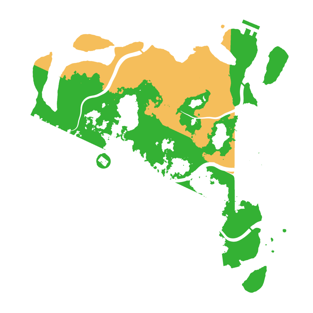 Biome Rust Map: Procedural Map, Size: 3500, Seed: 2038801711
