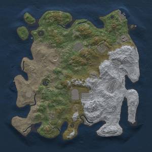 Thumbnail Rust Map: Procedural Map, Size: 3750, Seed: 732719155, 18 Monuments