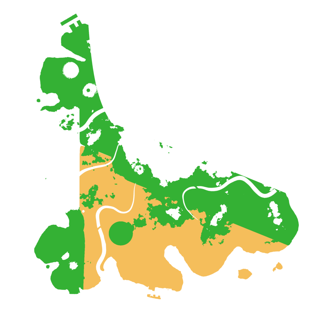 Biome Rust Map: Procedural Map, Size: 3500, Seed: 247659596