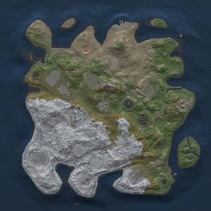 Thumbnail Rust Map: Procedural Map, Size: 3500, Seed: 2131358422, 16 Monuments