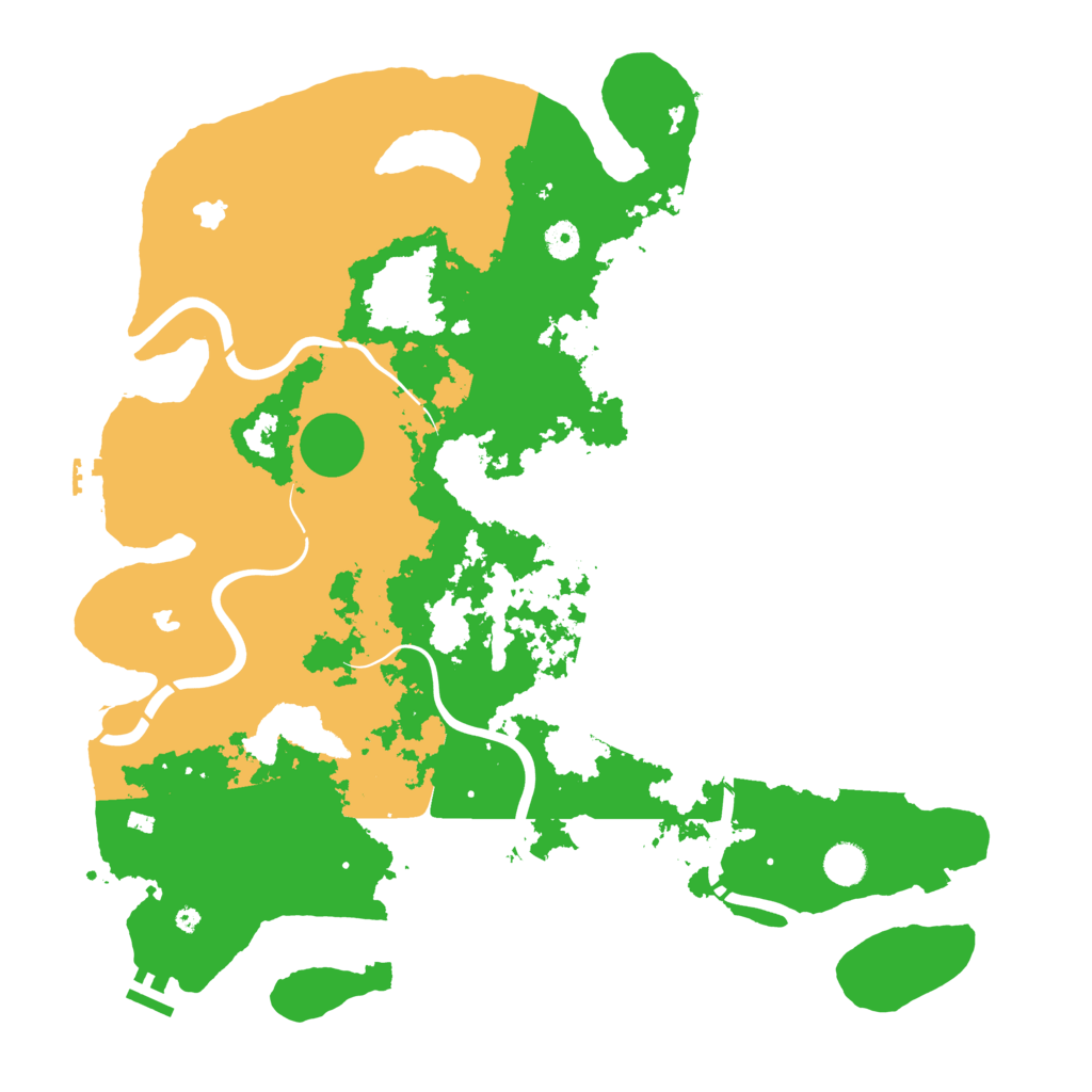 Biome Rust Map: Procedural Map, Size: 4500, Seed: 951623