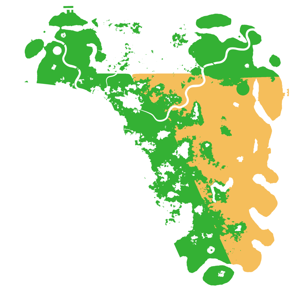 Biome Rust Map: Procedural Map, Size: 6000, Seed: 154665