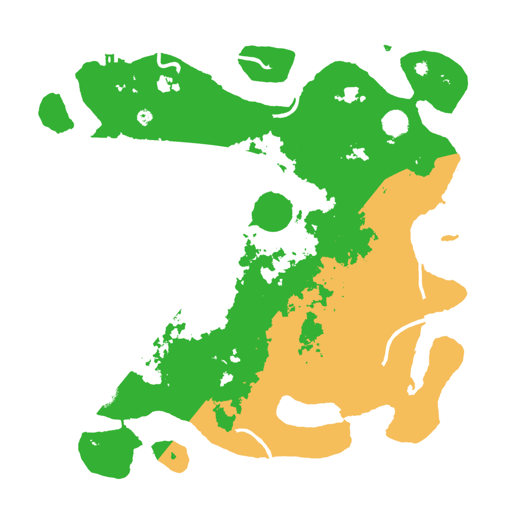 Biome Rust Map: Procedural Map, Size: 3500, Seed: 65461