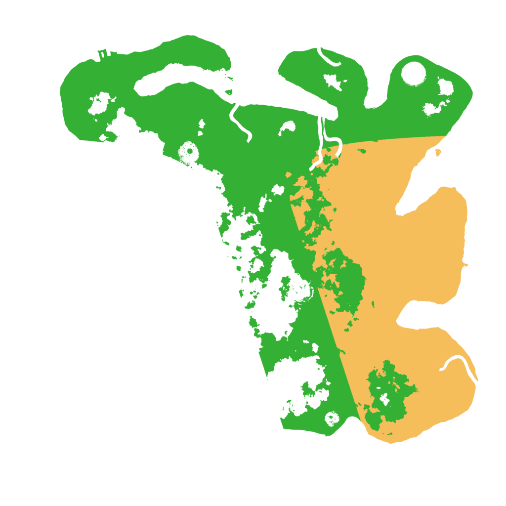 Biome Rust Map: Procedural Map, Size: 3700, Seed: 517232635