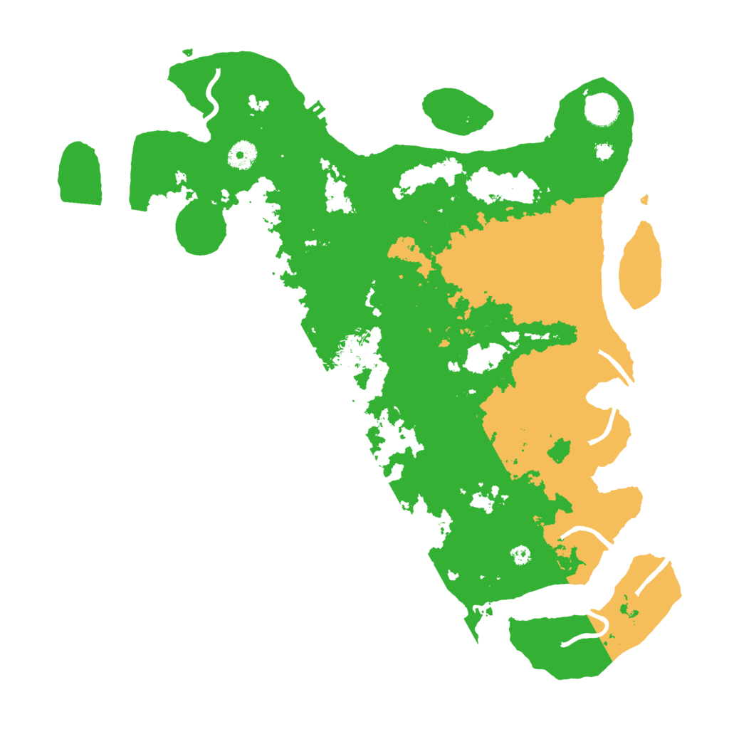 Biome Rust Map: Procedural Map, Size: 3850, Seed: 25154