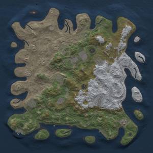 Thumbnail Rust Map: Procedural Map, Size: 4250, Seed: 2134620086, 20 Monuments