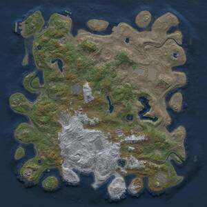 Thumbnail Rust Map: Procedural Map, Size: 4500, Seed: 1426724091, 15 Monuments