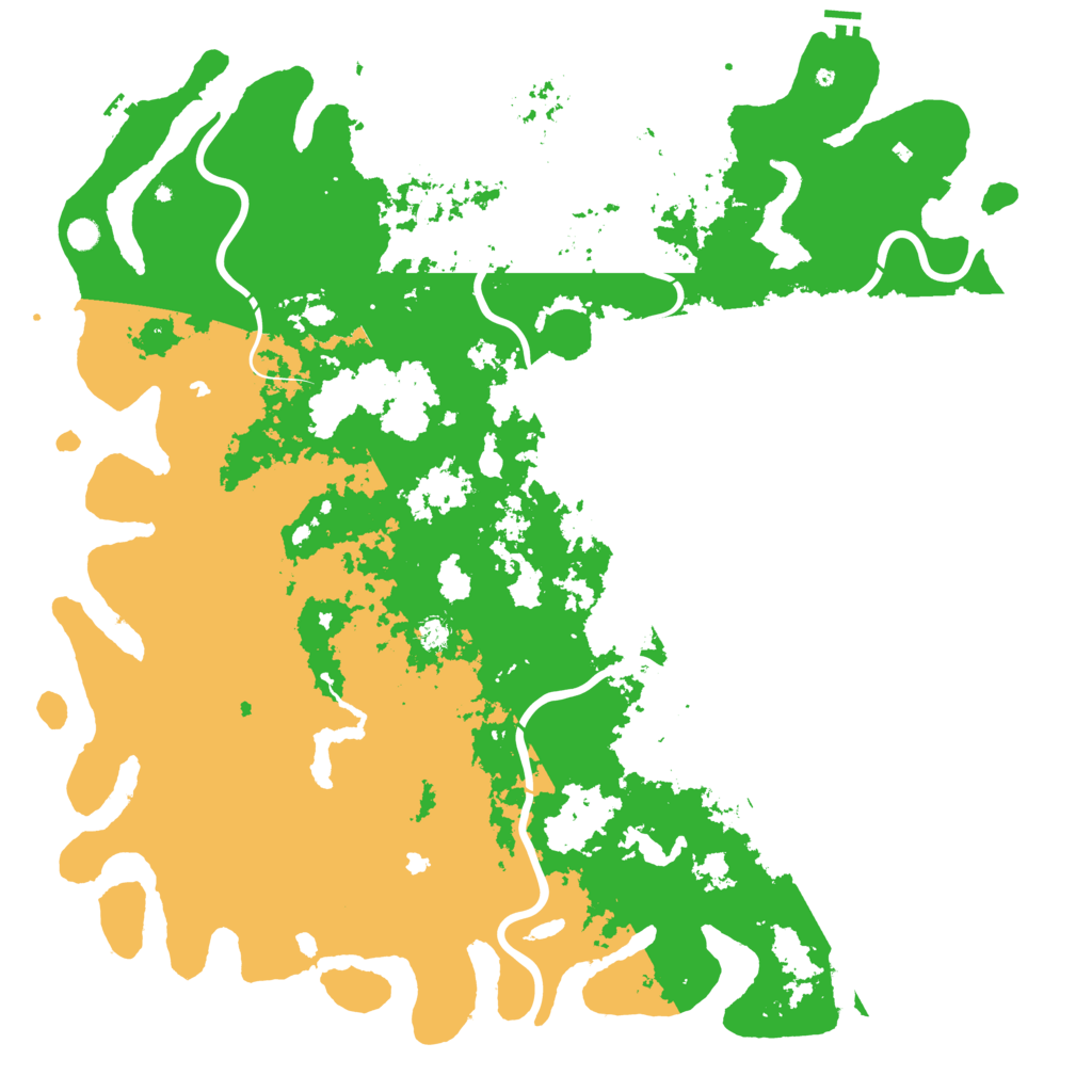 Biome Rust Map: Procedural Map, Size: 6000, Seed: 831923