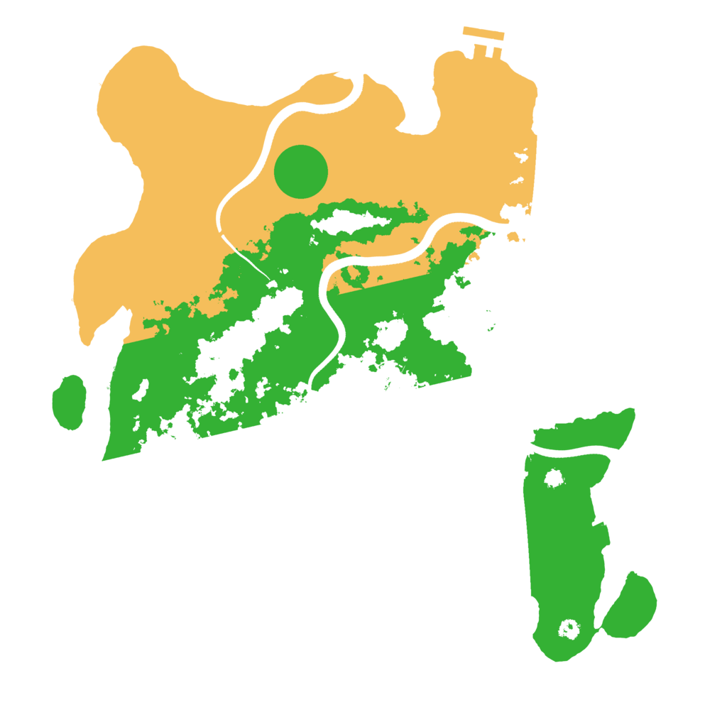 Biome Rust Map: Procedural Map, Size: 3570, Seed: 45003