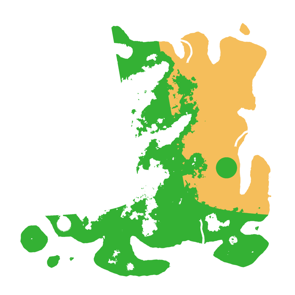 Biome Rust Map: Procedural Map, Size: 3700, Seed: 709777197