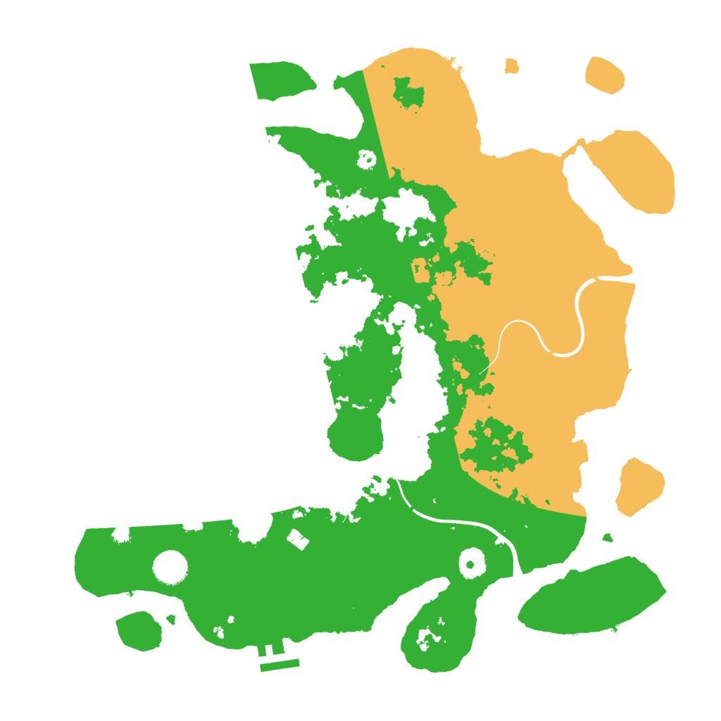 Biome Rust Map: Procedural Map, Size: 3700, Seed: 1037343370