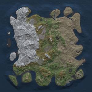 Thumbnail Rust Map: Procedural Map, Size: 3700, Seed: 966709925, 19 Monuments