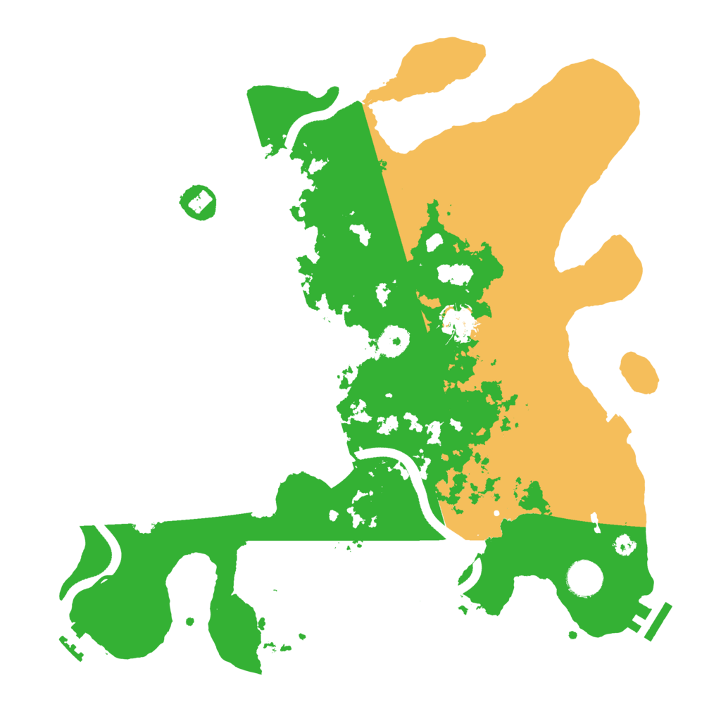 Biome Rust Map: Procedural Map, Size: 3500, Seed: 539242980