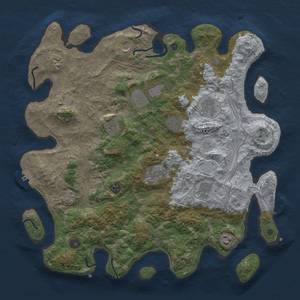 Thumbnail Rust Map: Procedural Map, Size: 4250, Seed: 2900234, 20 Monuments