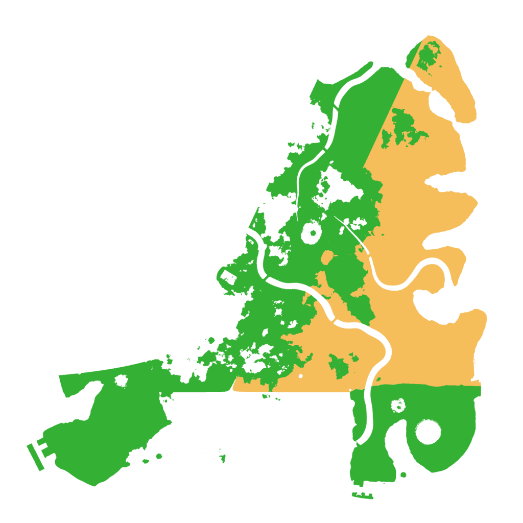 Biome Rust Map: Procedural Map, Size: 3700, Seed: 1424855481
