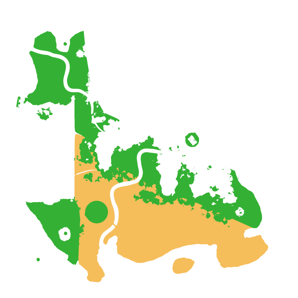 Biome Rust Map: Procedural Map, Size: 3500, Seed: 764630950